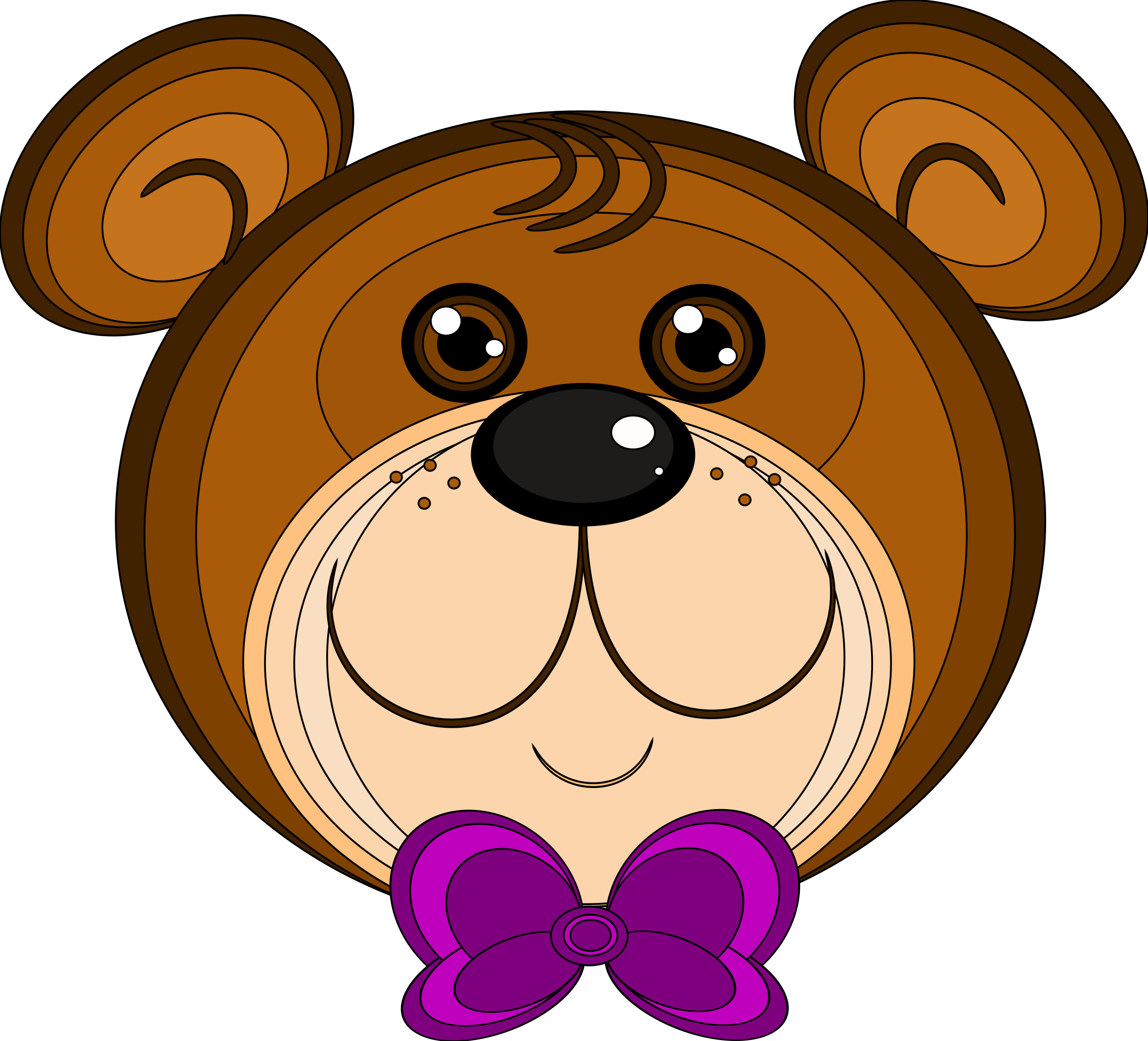 Teddy Bear Giant Panda Baby Grizzly Brown Bear - Teddy Bear Head Vector (2400x2177)