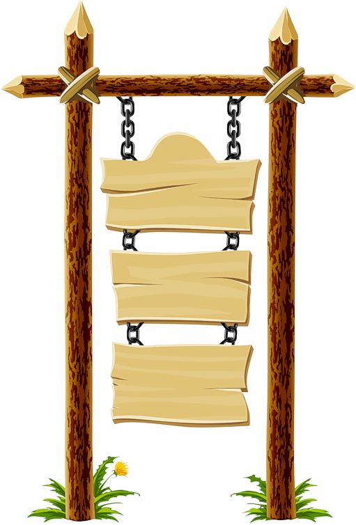 Lamp Post Clipart Wooden Placard - Wood Signage Clip Art (546x800)