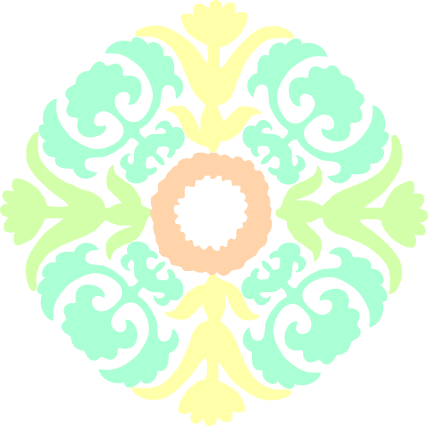 Pastel Florish Clip Art - Free Download Mandala Photoshop Brushes (600x597)