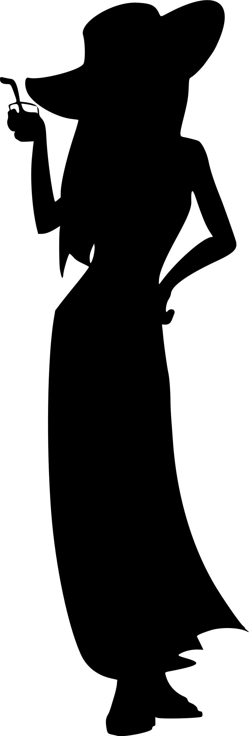 Big Image - Fashion Model Silhouette (813x2400)
