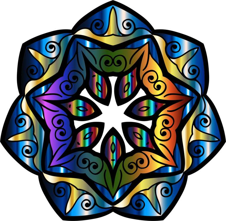 Kaleidoscope Mandala Floral Design Sharingan Symmetry - Art (767x750)