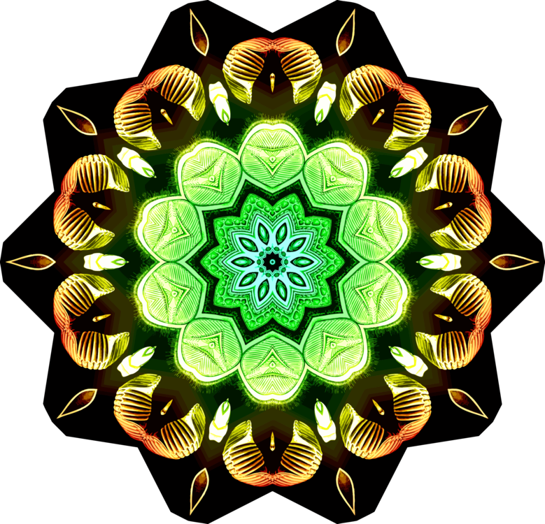 Symmetry Kaleidoscope - Fractal Art (779x750)