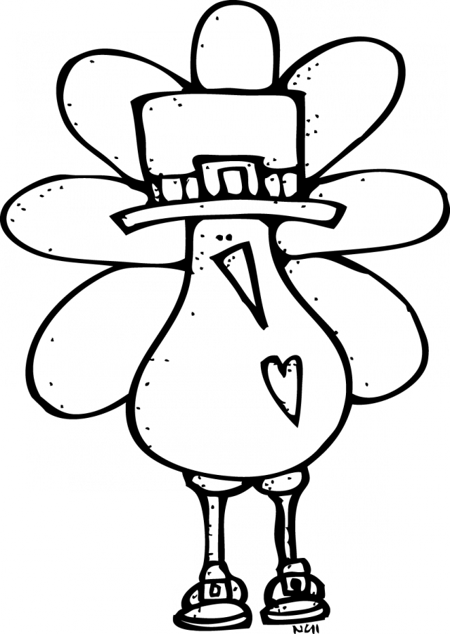Download Melonheadz Turkey Black And White Clipart - Melonheadz Turkey Clipart Black And White (640x901)