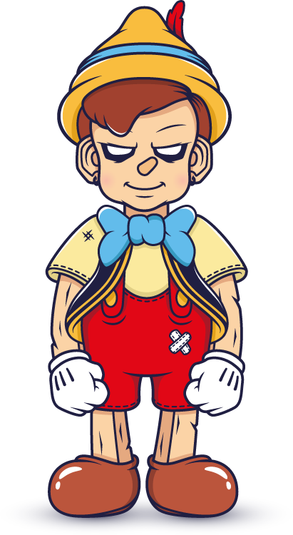 Dark Pinocchio By Nouam - Pinocchio Hd Png (411x750)