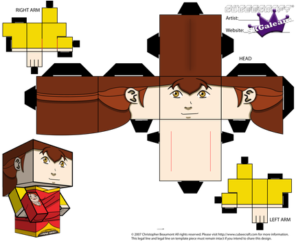 Cubeecraft Of Pema And Rohan Legend Of Korra Pt1 By - Paper Toy Michael Jordan (443x350)