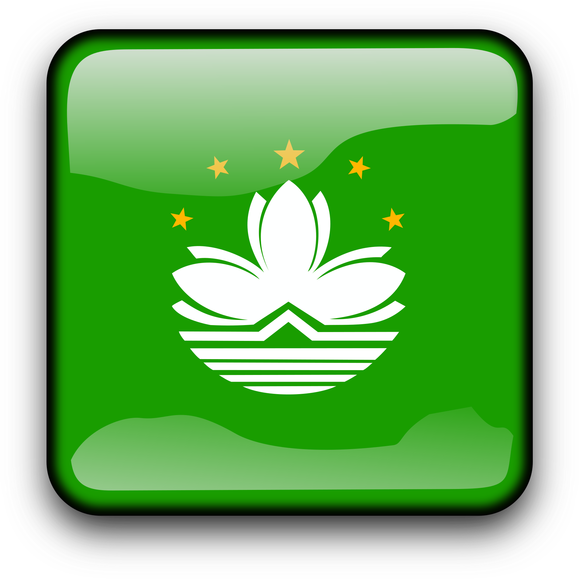All Photo Png Clipart - Asian Country With Green Flag (2400x2400)