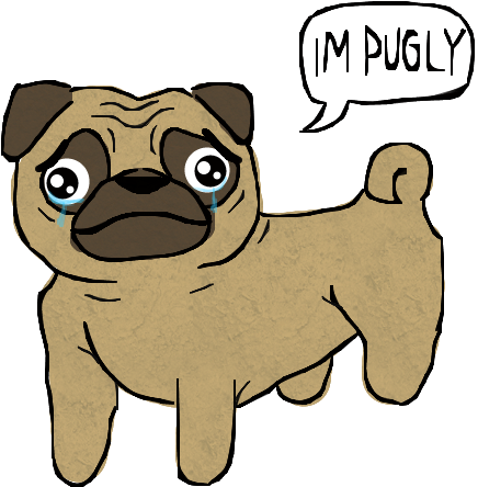 Pug Clipart Fun2draw - Easy Pugs To Draw (560x511)
