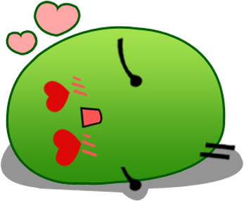 Get The Green Bean Emoji App Now - Cartoon (408x408)