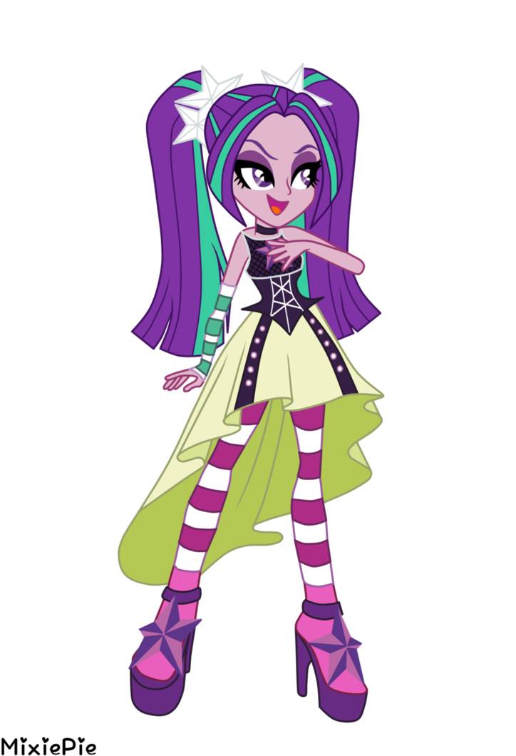 Blaze Minecraft Clipart - My Little Pony Equestria Girl Rainbow Rocks Aria (737x1084)