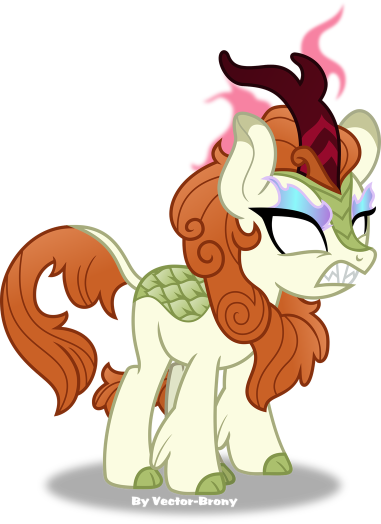 Aurtumn Blaze Angry By Vector-brony - Cartoon (762x1048)