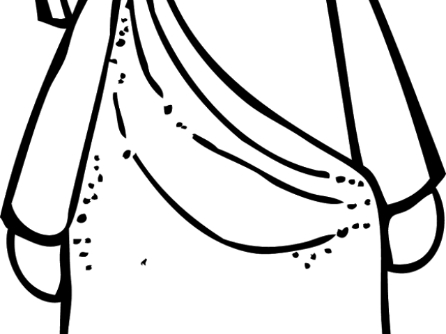 Cartoon Jesus Clipart Black And White (640x480)