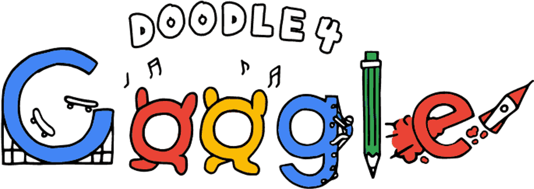 Nba Drawing Doodle - Google Doodle Winners 2018 (1903x630)