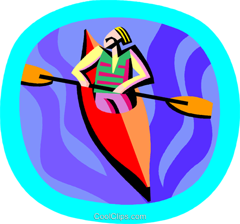 Water Sports, Kayaking Royalty Free Vector Clip Art - Figure Of Speech (480x448)