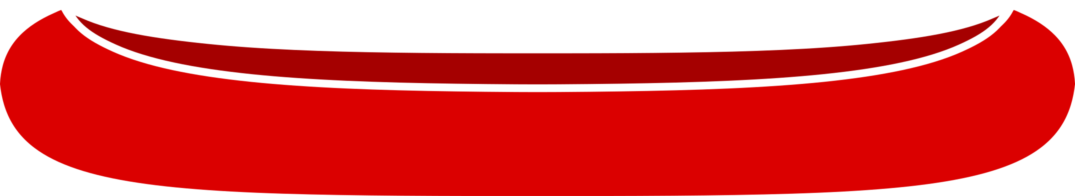 Canoeing And Kayaking Outdoor Recreation Rafting - Red Canoe Clip Art (4100x750)