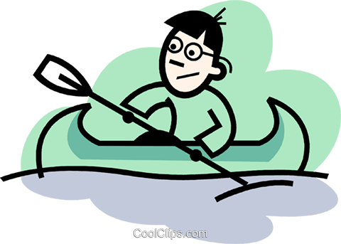 Canoeing Royalty Free Vector Clip Art Illustration - Clip Art (480x343)
