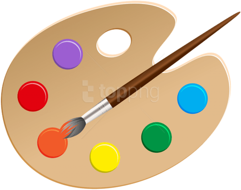 Artist Palette Png Clip Art - Portable Network Graphics (850x668)