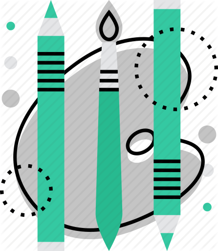 Palette Clipart Art Equipment - Painting (446x512)