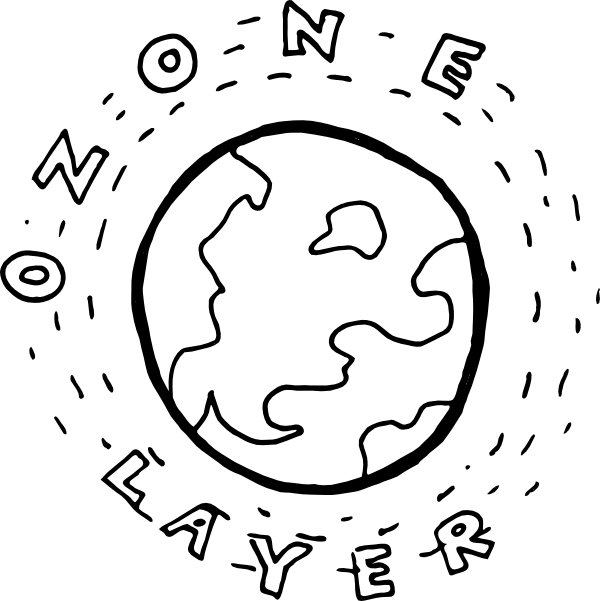 Ozone Layer Clip Art (600x601)