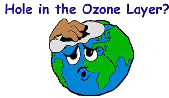 Ozone Layer Hole - Cartoon Ozone Layer Depletion - (540x229) Png Clipart  Download