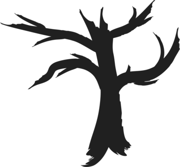 Tree Computer Icons Drawing Silhouette Art - Free Dead Tree Silhouette (367x340)