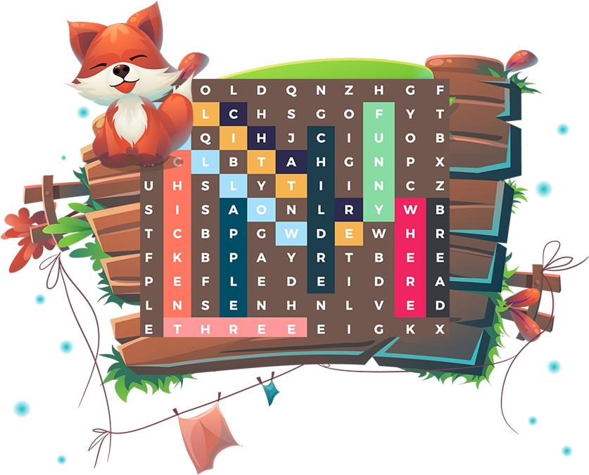 Sight Word Search Game - Graphical User Interface (1376x700)