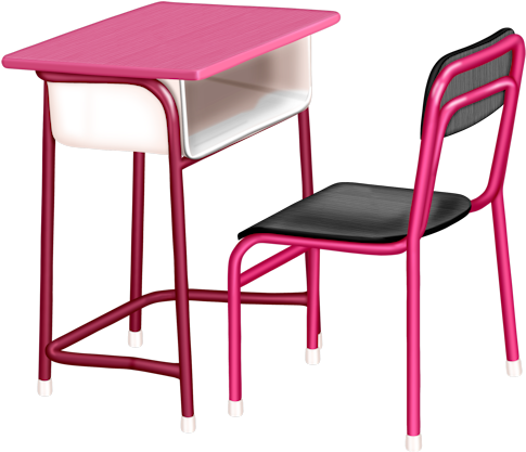Cartoon Picture, Cartoon Pics, School Desks, Art School, - Single Seater Bench (500x468)