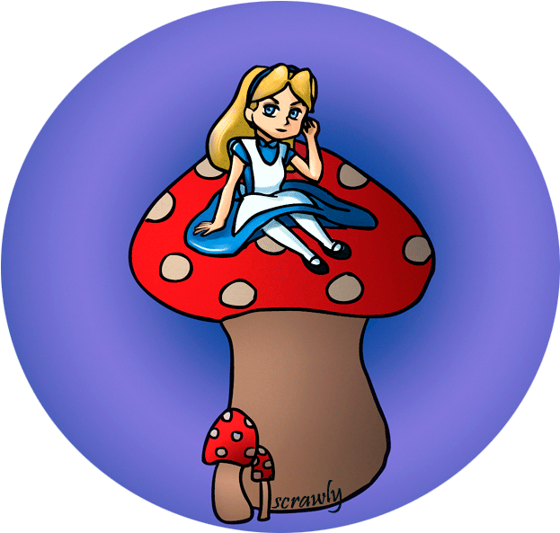Clip Art Freeuse Download Alice Drawing Evil - Drawing (633x605)