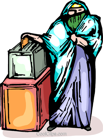 Woman Placing A Vote In A Ballot Box Royalty Free Vector - Woman Placing A Vote In A Ballot Box Royalty Free Vector (357x480)