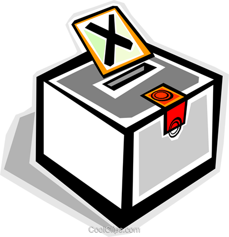 Ballot Box Royalty Free Vector Clip Art Illustration - Role Of Election In Democratic Citizenship (464x480)