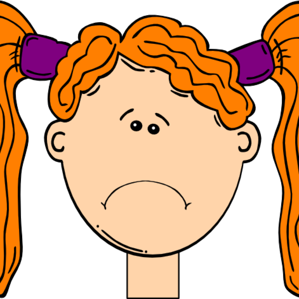 Frown Clip Art Collection Of Free Frowning Clipart - Blonde Girl Laughing Clipart (1024x1024)