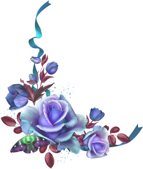 Image Du Blog Zezete2 - Fall Corner Flower Clipart (490x576)