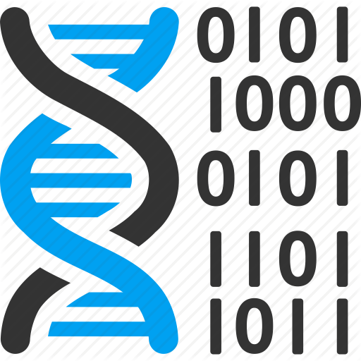 Dna Code Icon Clipart Dna Genetics - Dna Binary (512x512)
