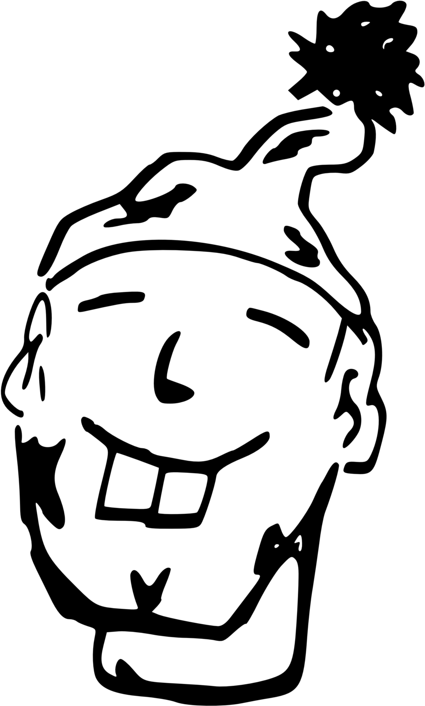 Chinese Face - Chinese Clip Art (958x1468)