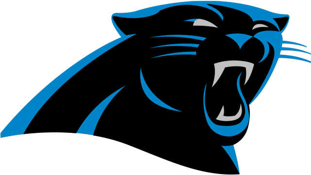 Logos Clipart Blue Panther - Carolina Panthers Logo Png (640x480)