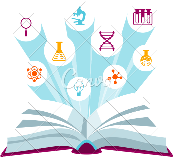 Open Book Concept With Education Icons - Education (800x800)