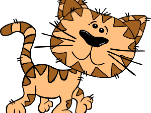 Animated Cat Clipart - Walking Cat Shower Curtain (640x480)