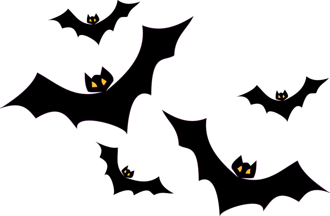Bats Clipart Freeuse Stock Huge Freebie - Halloween Bats Transparent (1280x840)