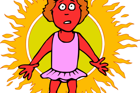 Clip Transparent Bandaid Clipart Burn - Sun Burn (450x300)