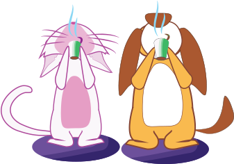 Dog Love Cat Stickers Messages Sticker-6 - Dog (408x408)