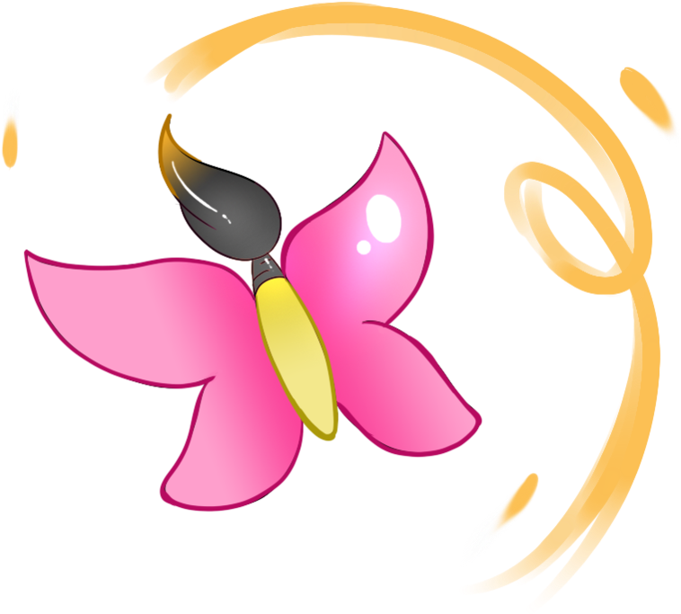 More Like Kind Melody Cutiemark By Miraimystery - Mlp Cutie Mark Paintbrush Butterfly (900x695)