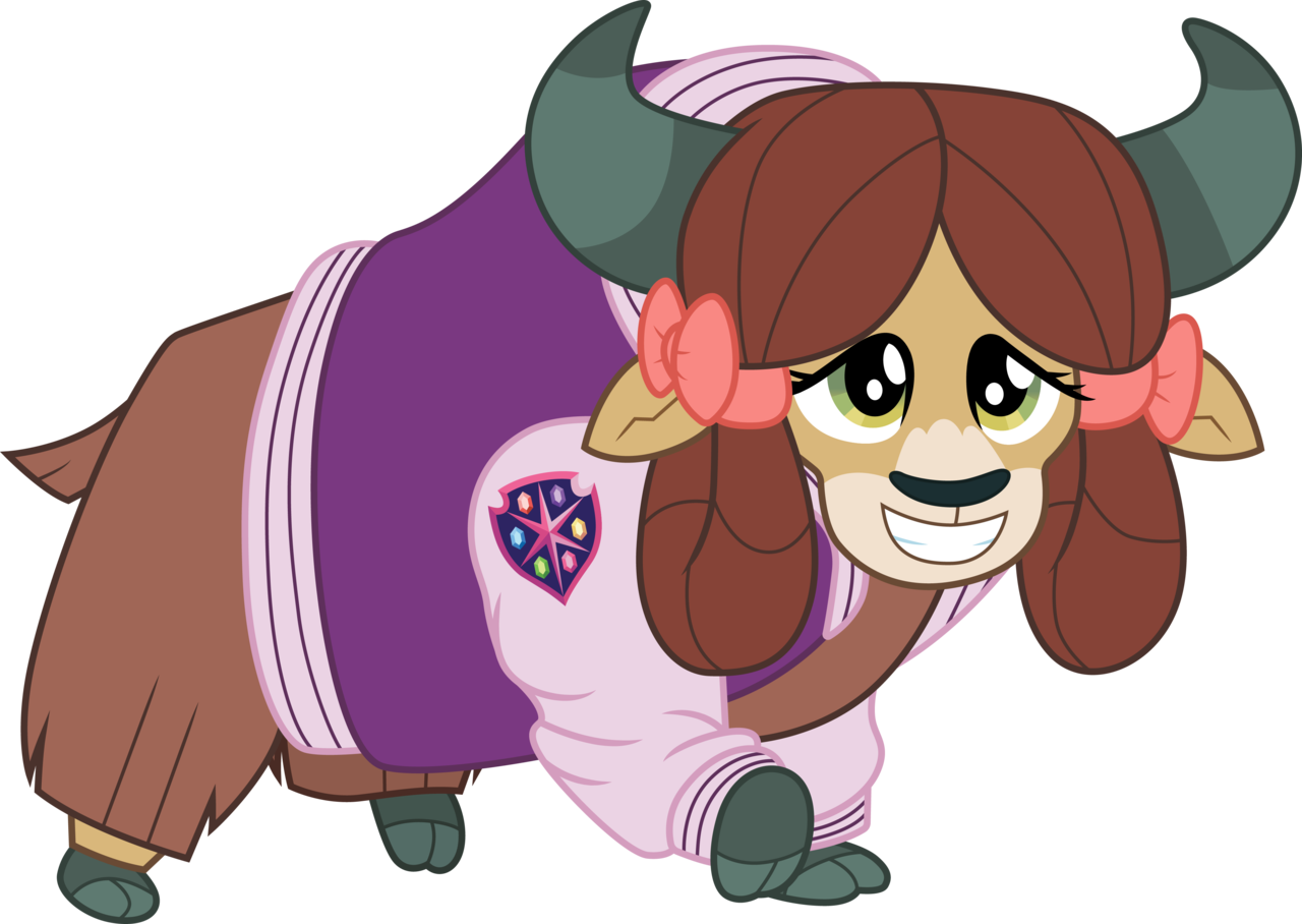 Cloudyglow, Bow, Clothes, Cloven Hooves, Cute, Female, - Cartoon (1280x908)