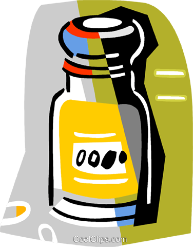 Spice Bottle Royalty Free Vector Clip Art Illustration - Spice Bottle Royalty Free Vector Clip Art Illustration (376x480)