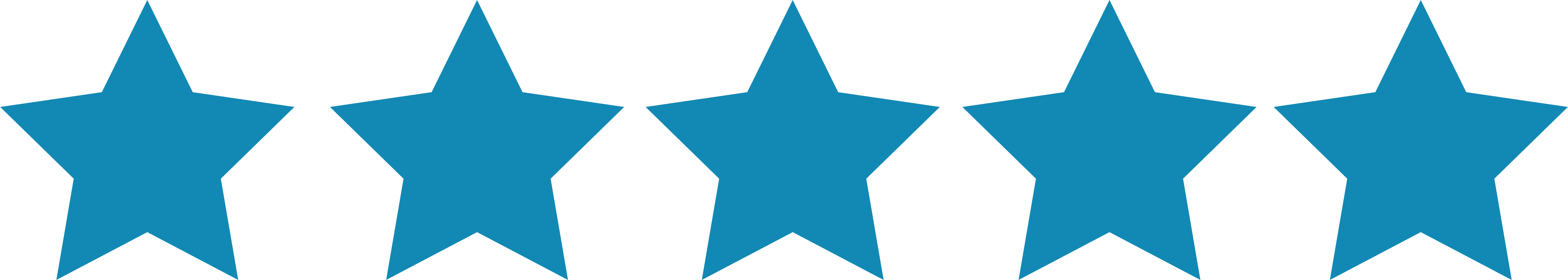 5 Stars - Blue Five Star Rating (5686x1015)