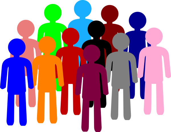 Community Clipart Interaction - Population Clip Art (600x464)