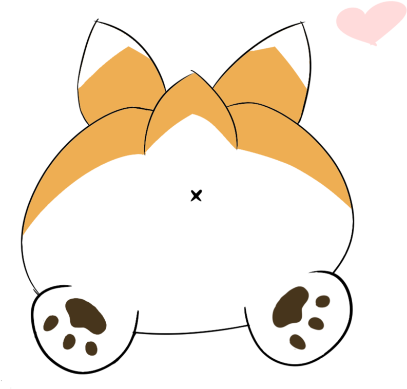 Graphic Royalty Free Download Butt Transparent Clip - Pembroke (894x894)