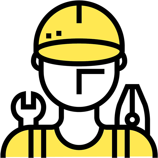 Mechanic Clipart Skilled - Icon Technician Png (613x613)