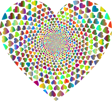 Heart Vortex Spiral Computer Icons - Hearts Vortex (375x340)