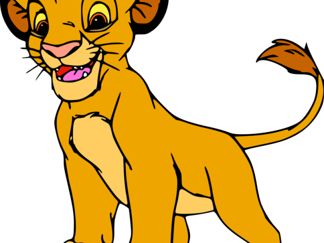 Mountain Lion Clipart Cute - Lion King Characters Simba (640x480)