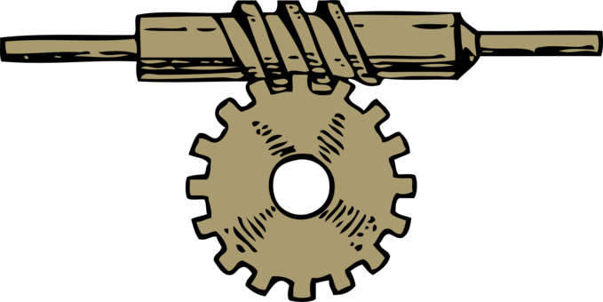 Gear Worm Drive Computer Icons Transmission Sprocket - Worm And Worm Gear Diagram (679x340)