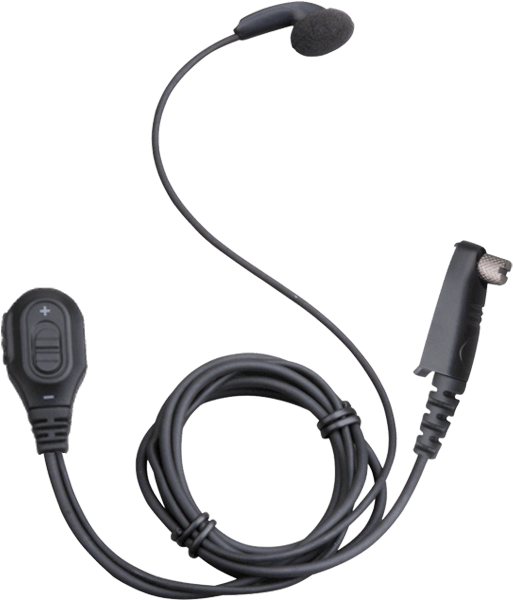 Image Download Clip Mic Double - Hytera Esn10 Earbud Earpiece With Microphone Ptt (600x600)